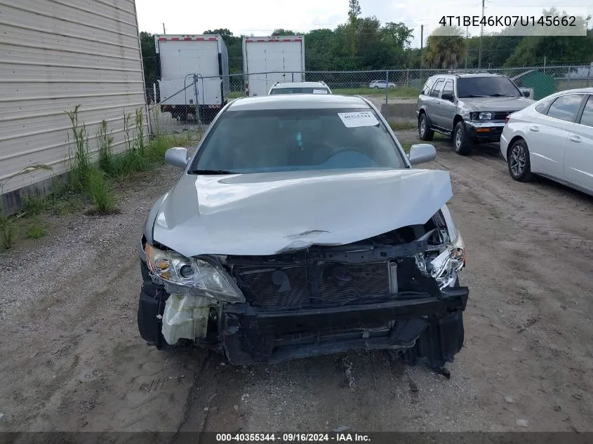 2007 Toyota Camry Le VIN: 4T1BE46K07U145662 Lot: 40355344