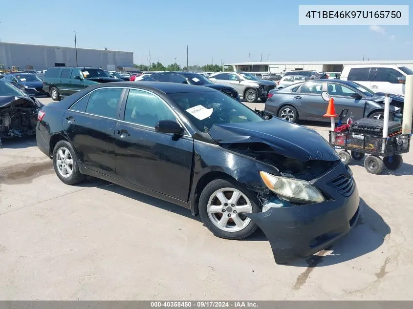 2007 Toyota Camry Le VIN: 4T1BE46K97U165750 Lot: 40358450