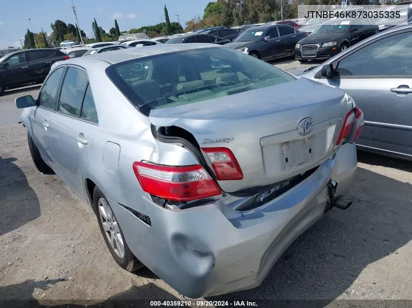 2007 Toyota Camry Xle VIN: JTNBE46K873035335 Lot: 40359210