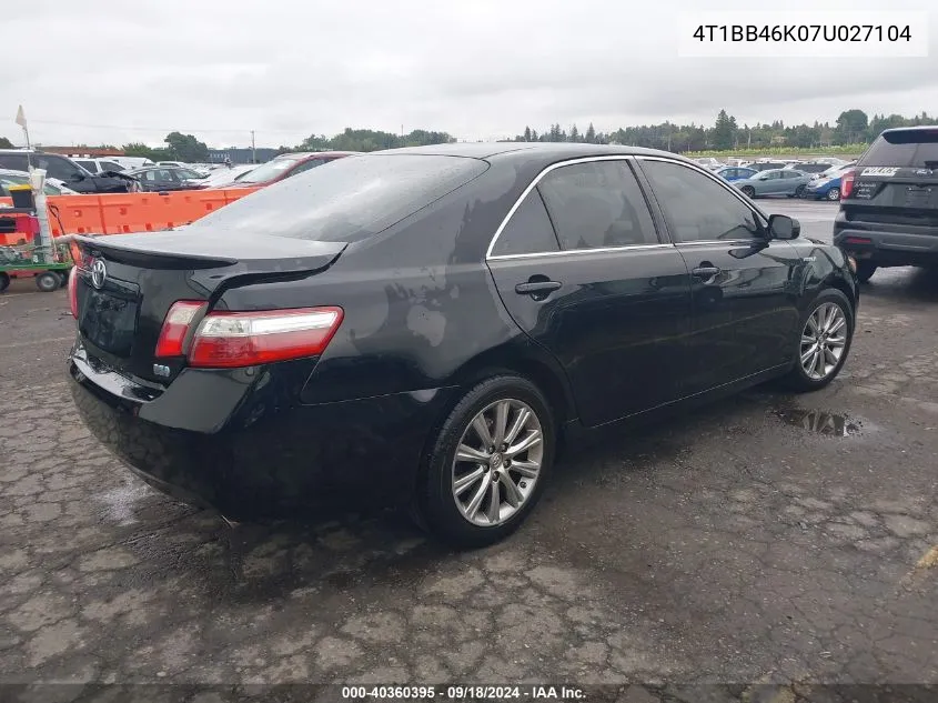 4T1BB46K07U027104 2007 Toyota Camry Hybrid Hybrid