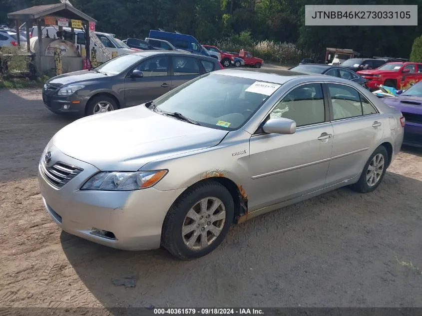 JTNBB46K273033105 2007 Toyota Camry Hybrid