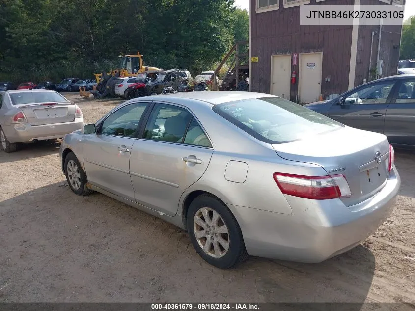 JTNBB46K273033105 2007 Toyota Camry Hybrid