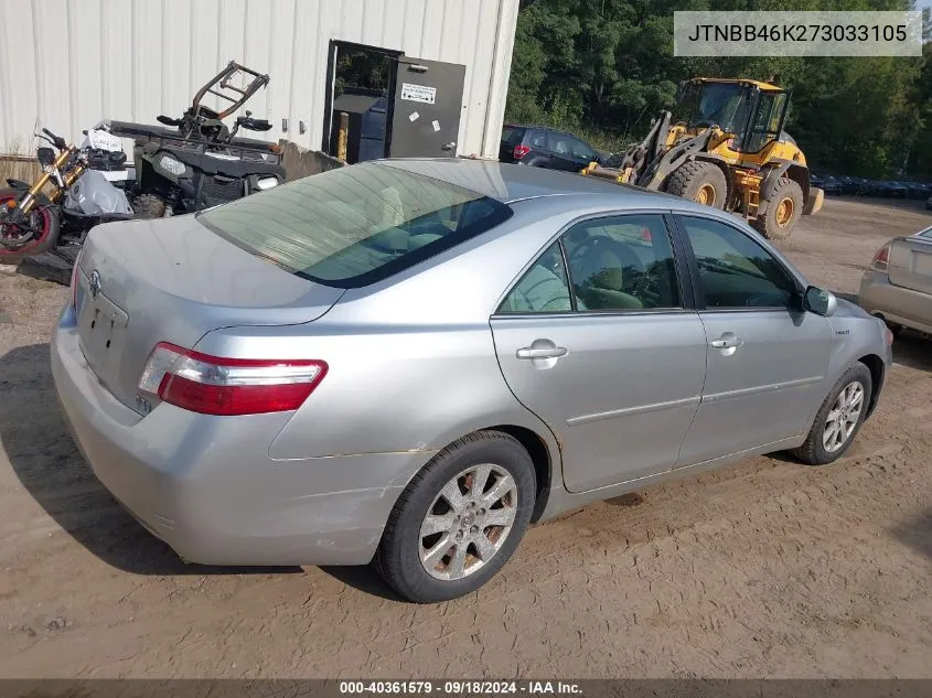 JTNBB46K273033105 2007 Toyota Camry Hybrid