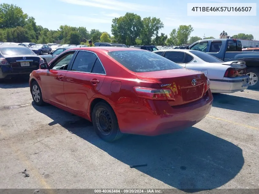 2007 Toyota Camry Le VIN: 4T1BE46K57U166507 Lot: 40363484