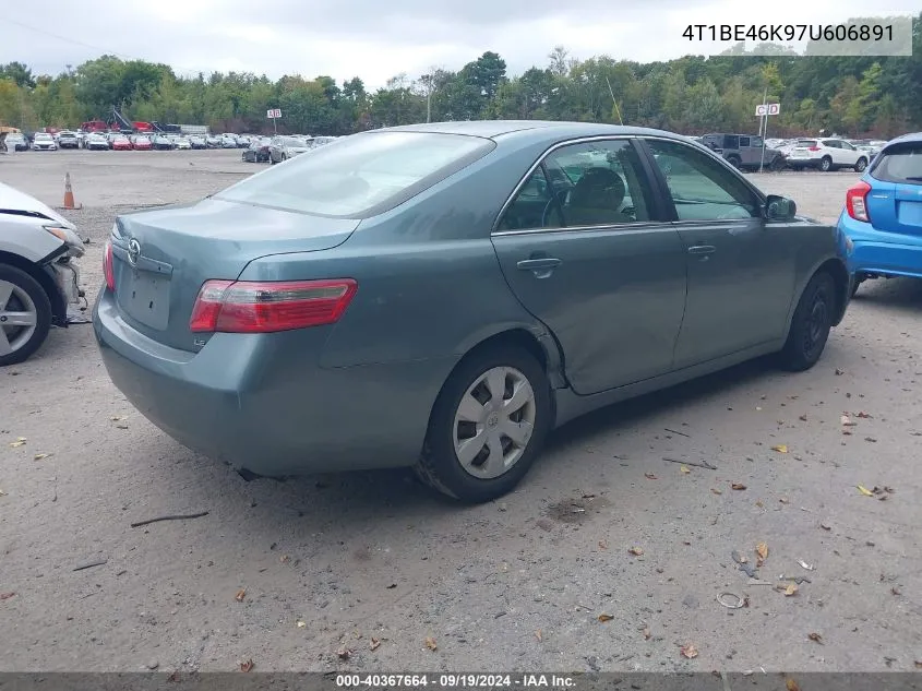 2007 Toyota Camry Le VIN: 4T1BE46K97U606891 Lot: 40367664