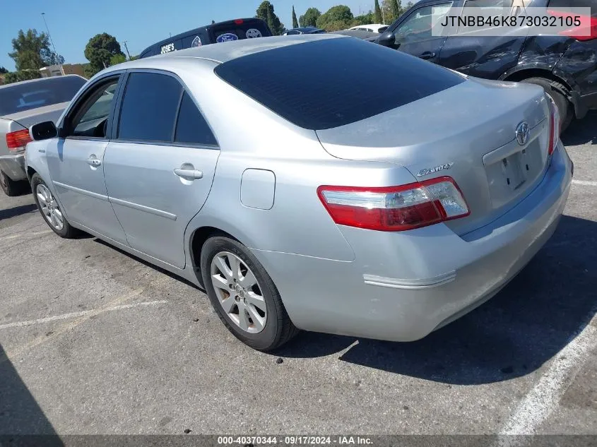 JTNBB46K873032105 2007 Toyota Camry Hybrid