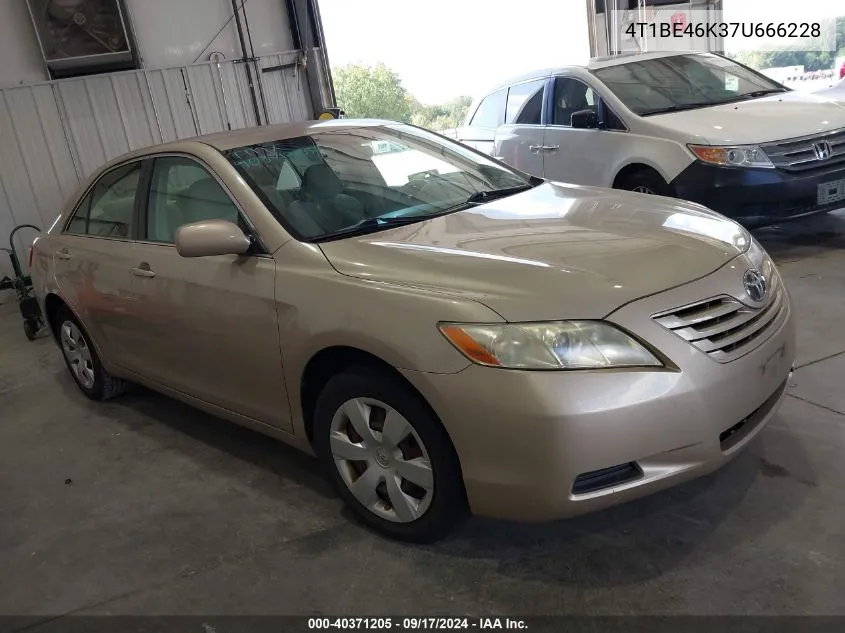 2007 Toyota Camry Ce VIN: 4T1BE46K37U666228 Lot: 40371205