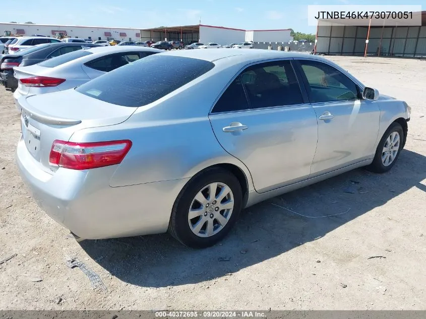 JTNBE46K473070051 2007 Toyota Camry Xle