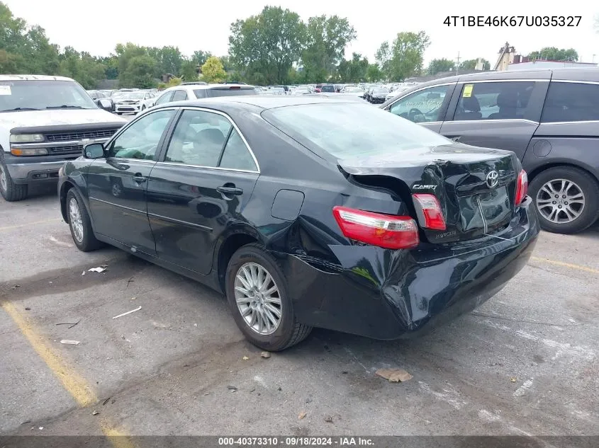 4T1BE46K67U035327 2007 Toyota Camry Le