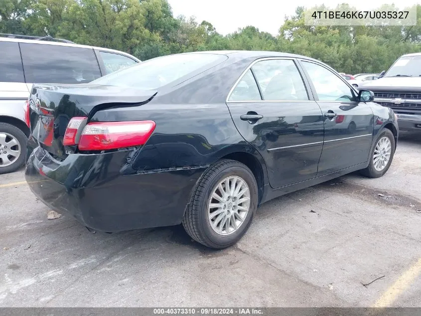 2007 Toyota Camry Le VIN: 4T1BE46K67U035327 Lot: 40373310