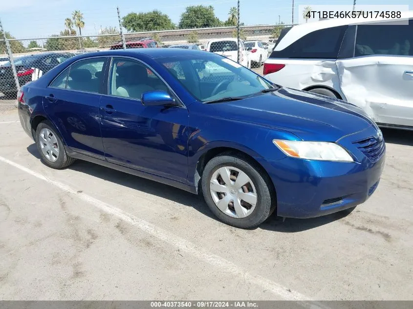 2007 Toyota Camry Ce VIN: 4T1BE46K57U174588 Lot: 40373540