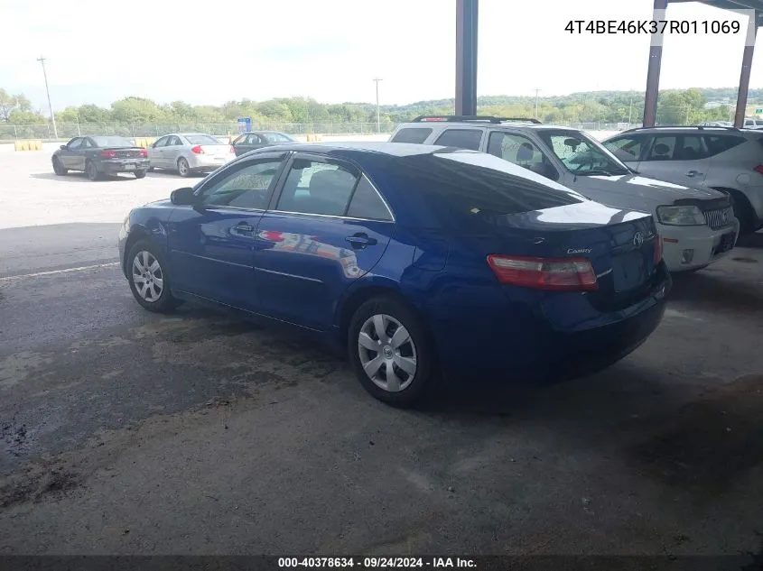 2007 Toyota Camry Le VIN: 4T4BE46K37R011069 Lot: 40378634