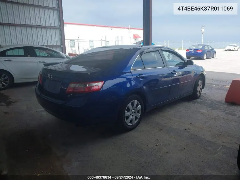 2007 Toyota Camry Le VIN: 4T4BE46K37R011069 Lot: 40378634