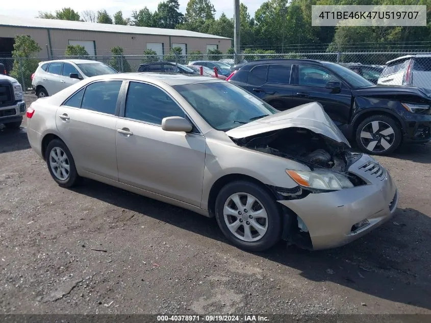 4T1BE46K47U519707 2007 Toyota Camry Le