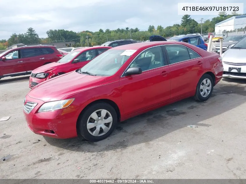 4T1BE46K97U181723 2007 Toyota Camry Le