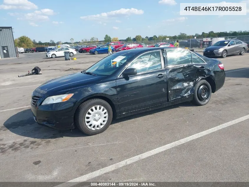 2007 Toyota Camry Ce VIN: 4T4BE46K17R005528 Lot: 40383144