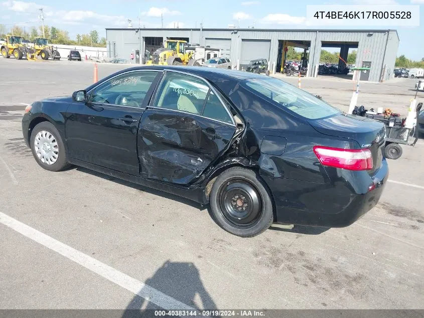 2007 Toyota Camry Ce VIN: 4T4BE46K17R005528 Lot: 40383144