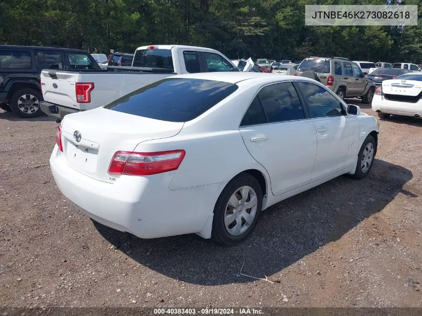 JTNBE46K273082618 2007 Toyota Camry Le