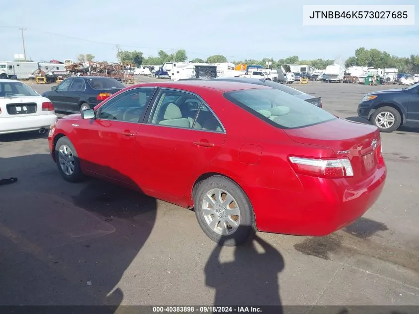 JTNBB46K573027685 2007 Toyota Camry Hybrid