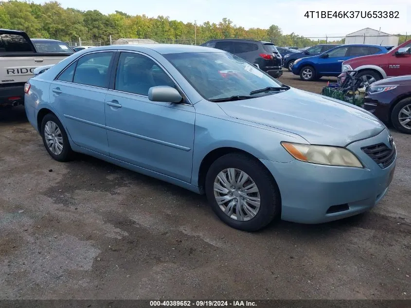 4T1BE46K37U653382 2007 Toyota Camry Le