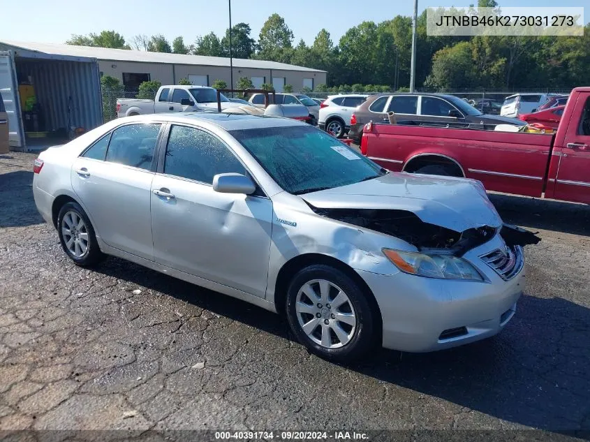 JTNBB46K273031273 2007 Toyota Camry Hybrid