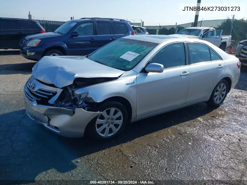 JTNBB46K273031273 2007 Toyota Camry Hybrid