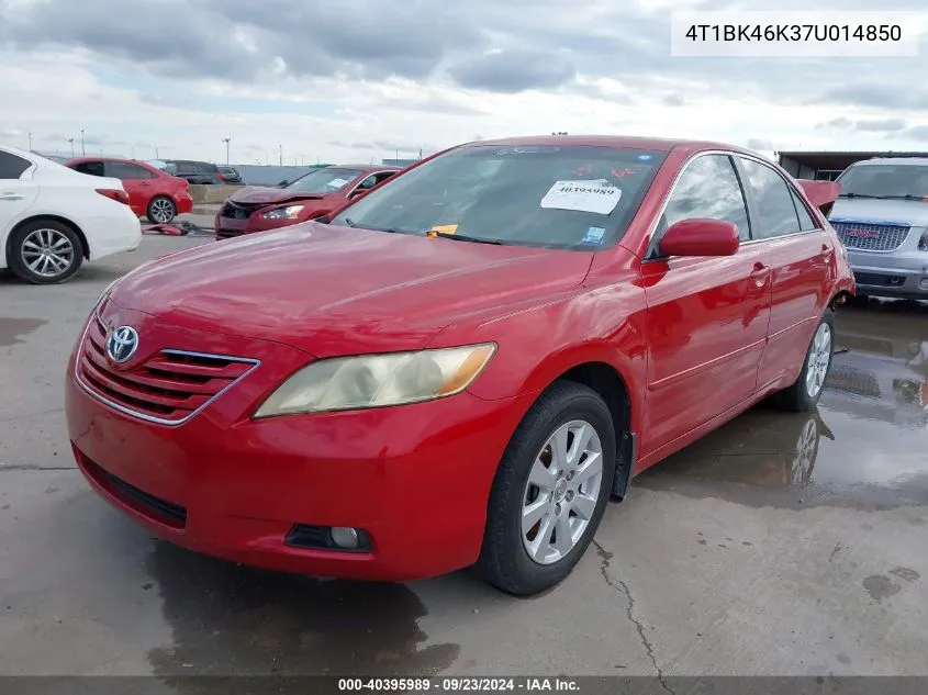 4T1BK46K37U014850 2007 Toyota Camry Xle V6