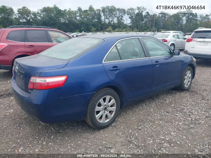 2007 Toyota Camry Xle V6 VIN: 4T1BK46K97U046654 Lot: 40397925