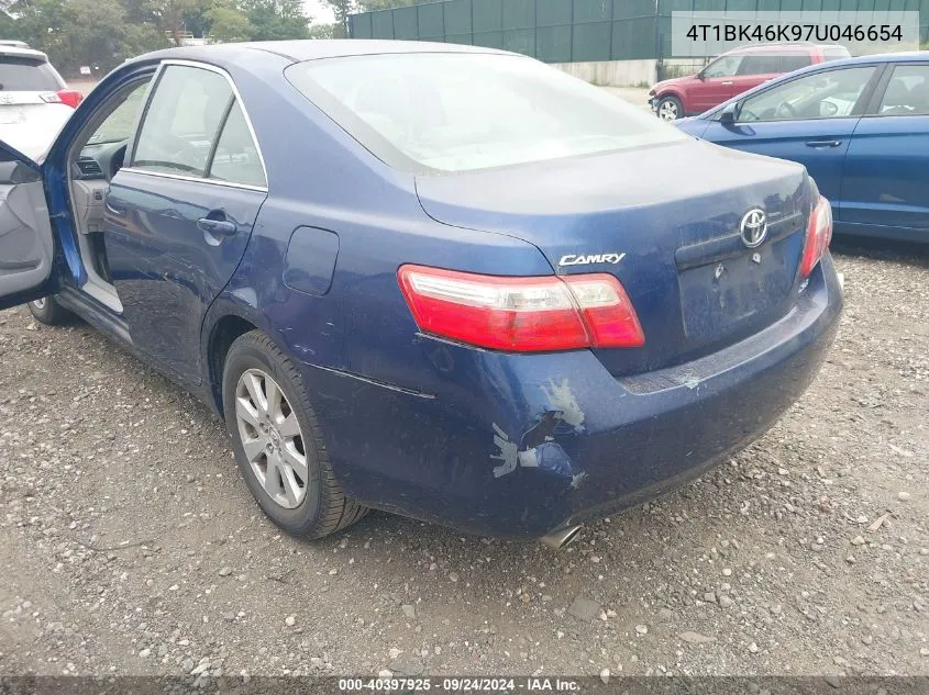 2007 Toyota Camry Xle V6 VIN: 4T1BK46K97U046654 Lot: 40397925