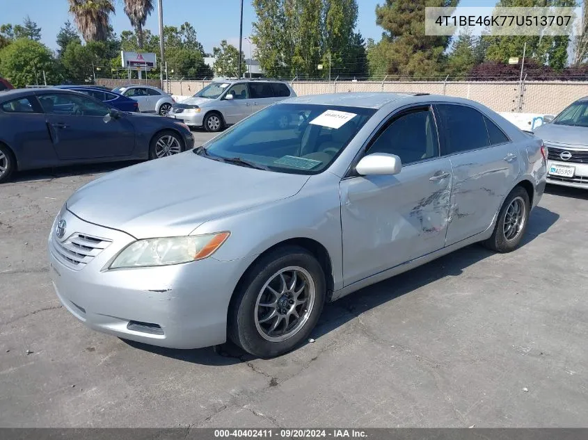 2007 Toyota Camry Le VIN: 4T1BE46K77U513707 Lot: 40402411