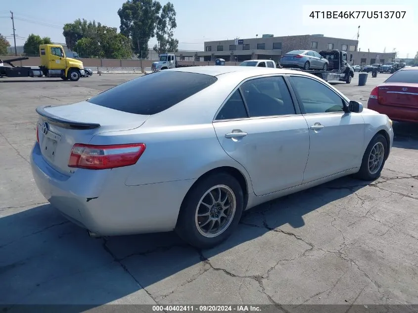 4T1BE46K77U513707 2007 Toyota Camry Le