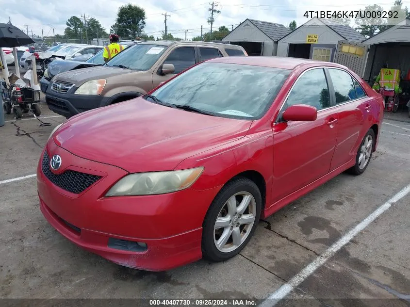 4T1BE46K47U009292 2007 Toyota Camry Se