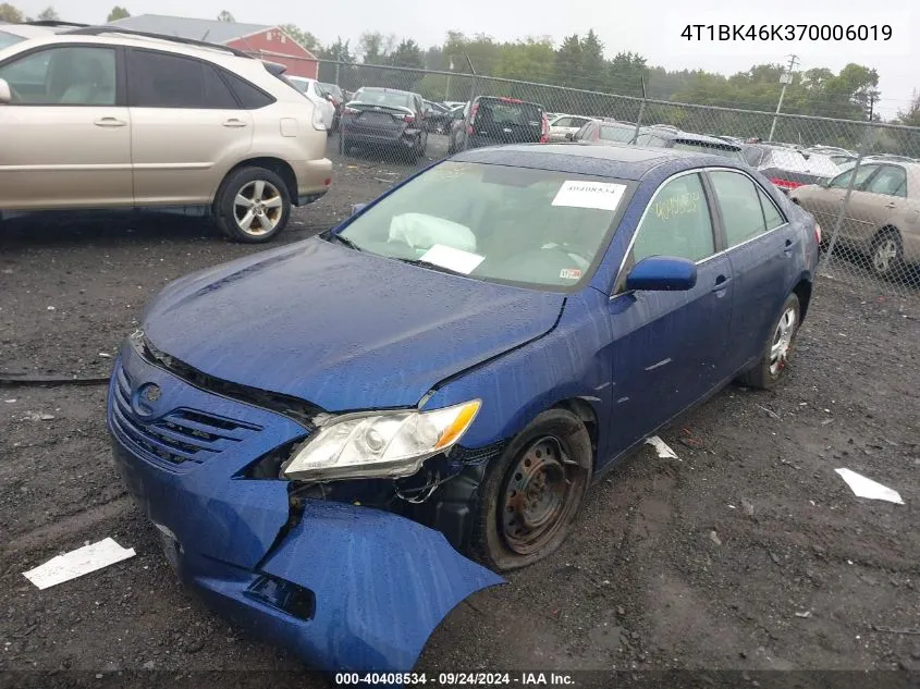 4T1BK46K370006019 2007 Toyota Camry Le/Xle/Se