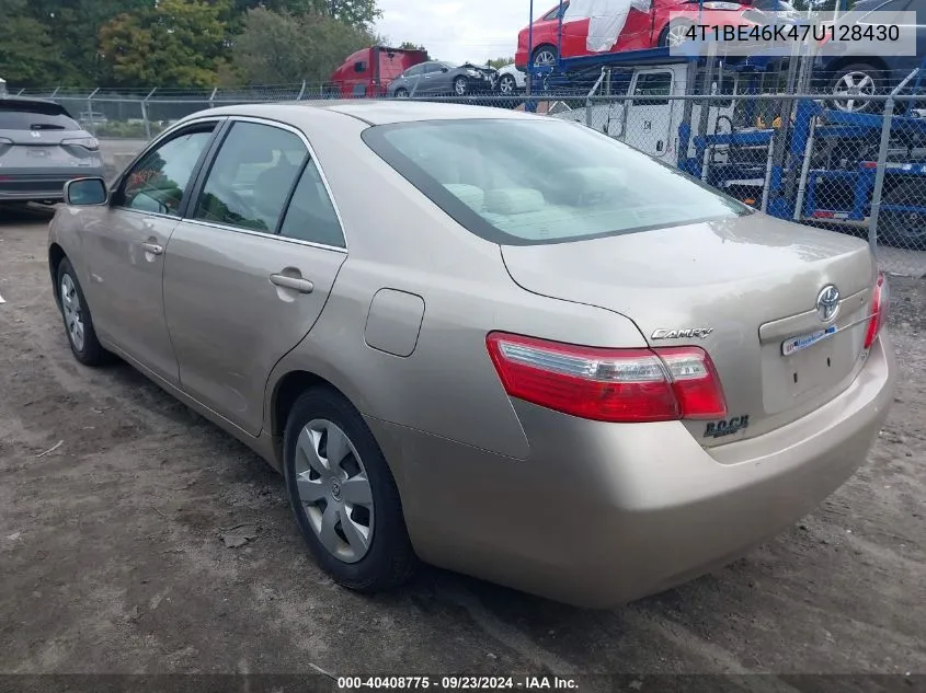 2007 Toyota Camry Le VIN: 4T1BE46K47U128430 Lot: 40408775