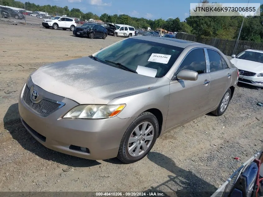 2007 Toyota Camry Xle V6 VIN: JTNBK46K973006855 Lot: 40410206