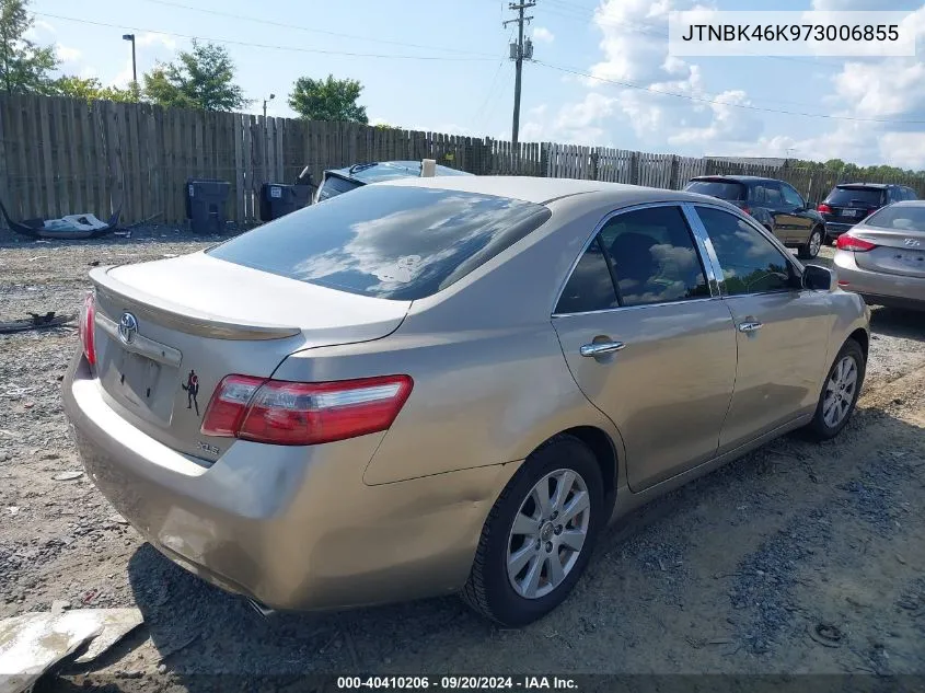 2007 Toyota Camry Xle V6 VIN: JTNBK46K973006855 Lot: 40410206