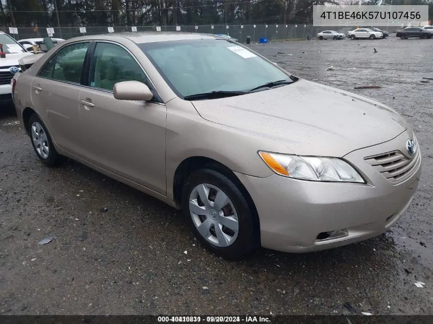 2007 Toyota Camry Ce VIN: 4T1BE46K57U107456 Lot: 40410831