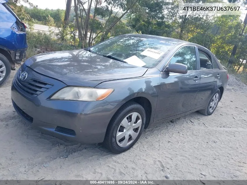 4T1BE46K37U637697 2007 Toyota Camry Le