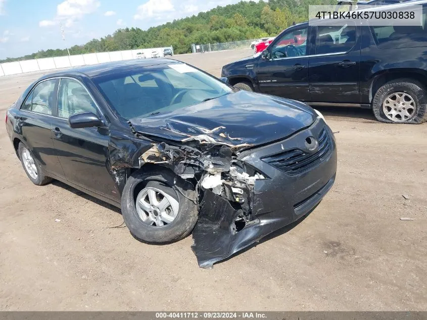 2007 Toyota Camry Le V6 VIN: 4T1BK46K57U030838 Lot: 40411712