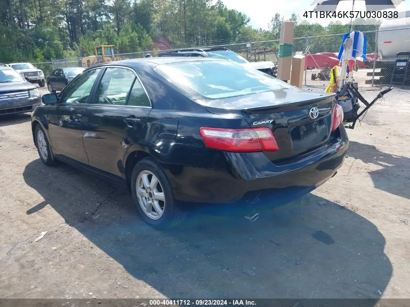 2007 Toyota Camry Le V6 VIN: 4T1BK46K57U030838 Lot: 40411712