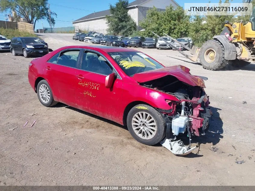 2007 Toyota Camry Ce/Le/Xle/Se VIN: JTNBE46K273116069 Lot: 40413388