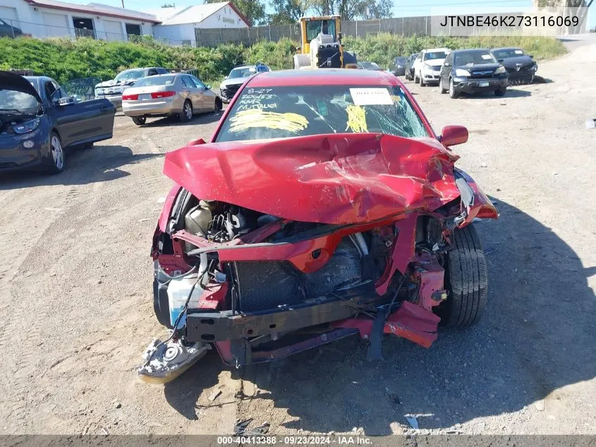 2007 Toyota Camry Ce/Le/Xle/Se VIN: JTNBE46K273116069 Lot: 40413388