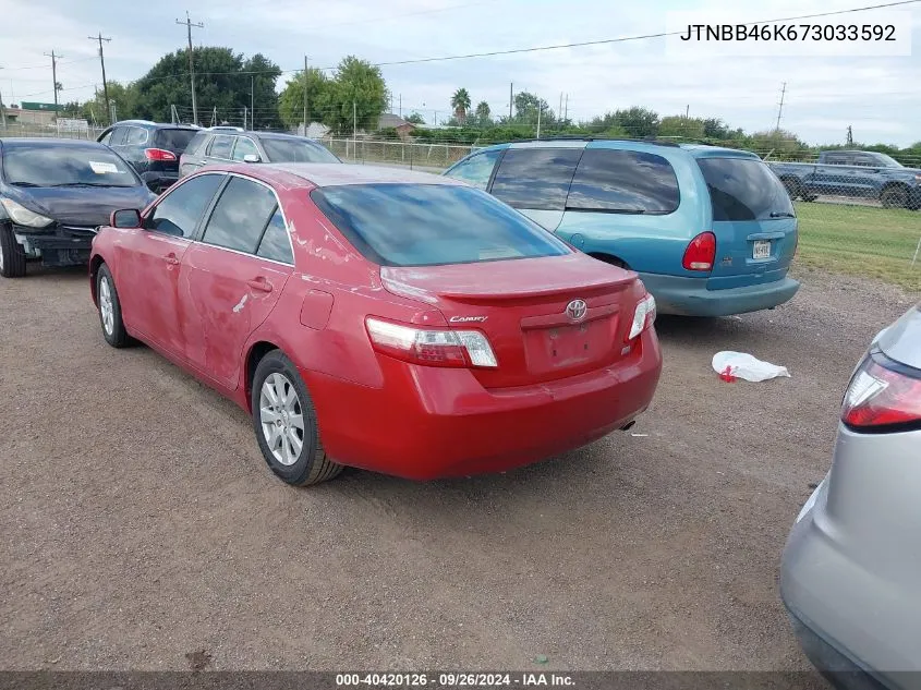 JTNBB46K673033592 2007 Toyota Camry Hybrid Hybrid