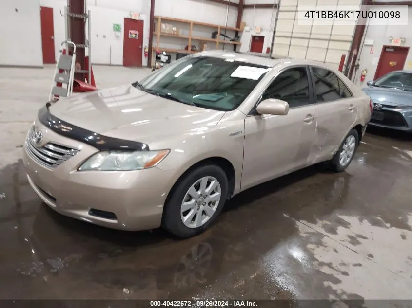 4T1BB46K17U010098 2007 Toyota Camry Hybrid