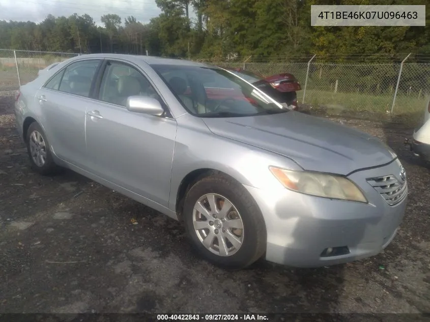 2007 Toyota Camry Xle VIN: 4T1BE46K07U096463 Lot: 40422843