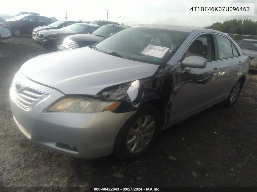 2007 Toyota Camry Xle VIN: 4T1BE46K07U096463 Lot: 40422843