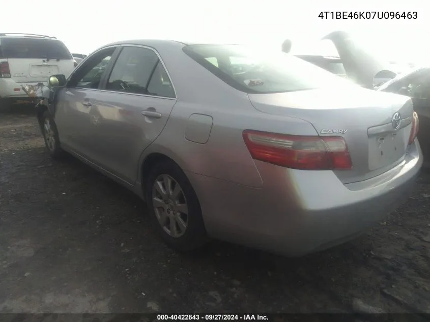 2007 Toyota Camry Xle VIN: 4T1BE46K07U096463 Lot: 40422843