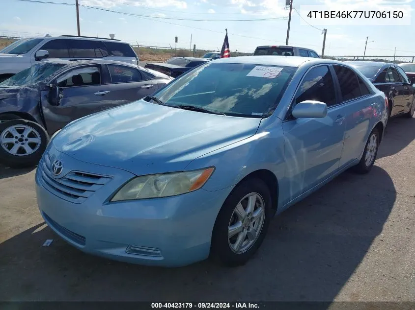 4T1BE46K77U706150 2007 Toyota Camry Le