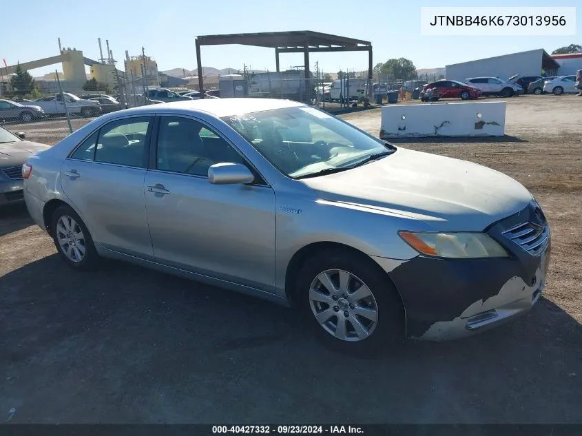 2007 Toyota Camry Hybrid VIN: JTNBB46K673013956 Lot: 40427332