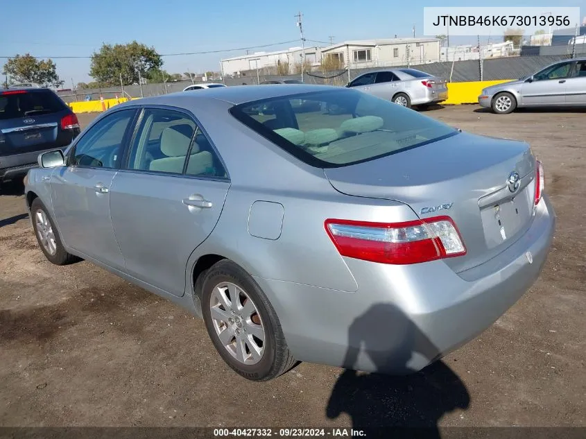 2007 Toyota Camry Hybrid VIN: JTNBB46K673013956 Lot: 40427332